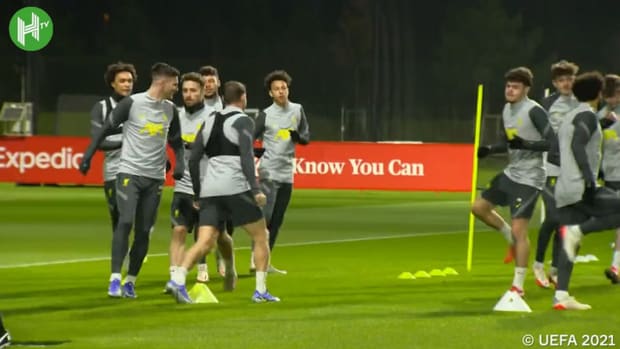 Liverpool's final training ahead of facing Porto
